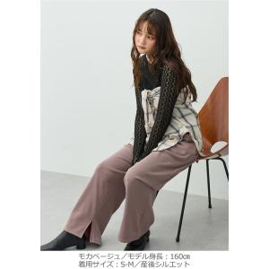 マタニティ パンツ ワイドパンツ 妊婦服 冬 ...の詳細画像4