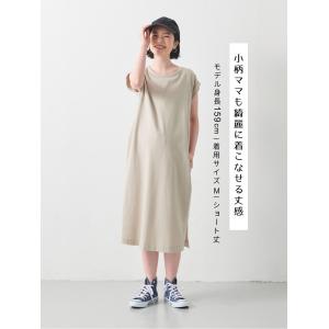 マタニティ ワンピース ノースリーブ 無地 オ...の詳細画像2