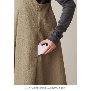 マタニティ ワンピース 前開き 長袖 ふくれジ...の詳細画像4