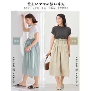 マタニティ ワンピース 半袖 授乳服 ドッキン...の詳細画像3