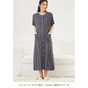 マタニティ パジャマ 前開き 半袖 ワンピース...の詳細画像2