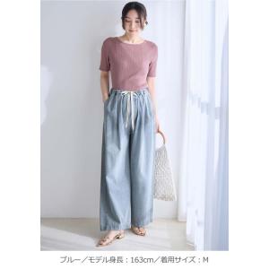 マタニティパンツ ズボン エンジェリーベ デニ...の詳細画像2