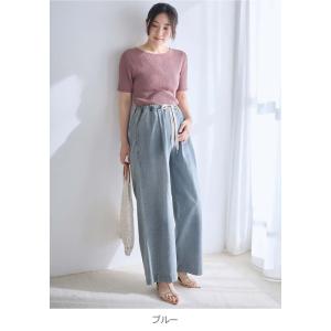 マタニティパンツ ズボン エンジェリーベ デニ...の詳細画像3