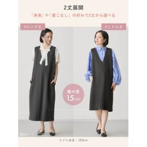 マタニティ ワンピース ジャンスカ 授乳服 ポ...の詳細画像4
