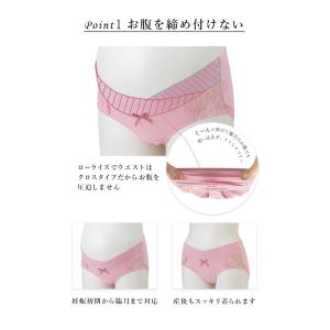 マタニティ ショーツ パンツ ローライズ マタ...の詳細画像5