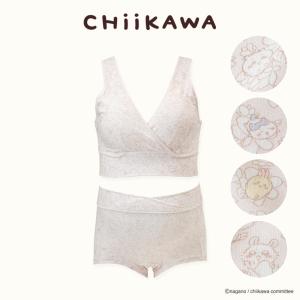 授乳ブラ ショーツセット ちいかわ マタニティブラ ブラジャー カシュクール 産前産後 ノンワイヤー アニメちいかわ うさぎ ハチワレ モモンガ