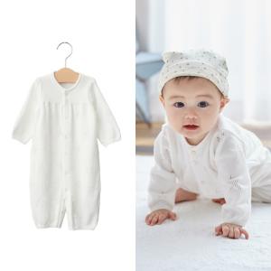 ベビー 日本製 育児工房 フェザーコットンニットドレスオール