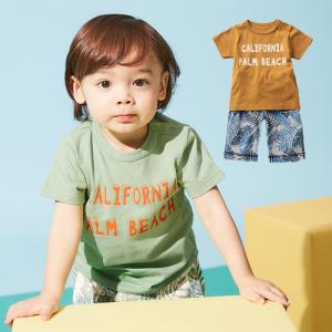 ベビー服 半袖 Ampersand プリント Ｔシャツ ＆ ボタニカル