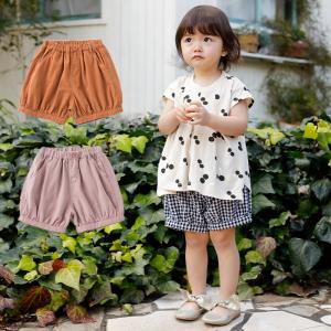 ベビー服  Seraph バルーン パンツ 赤ちゃん ベビー用品 半袖 チェック ピンク 無地 保育園 女の子 おんなのこ 柄 短パン ズボン｜angeliebe