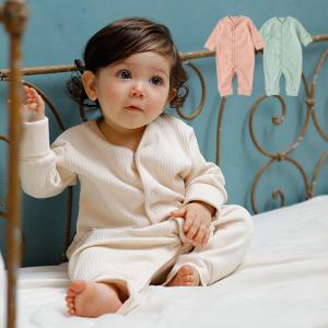 ベビー服 シンプル リブ カバーオール 赤ちゃん ベビー用品 長袖 かわいい おしゃれ Vネック ひっかき傷防止 防寒 ミント ピンク 白 長ズボン Angeliebe 通販 Yahoo ショッピング