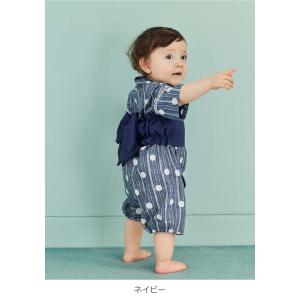 ベビー服 浴衣 ロンパース 甚平 70 80 ...の詳細画像2