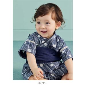 ベビー服 浴衣 ロンパース 甚平 70 80 ...の詳細画像3