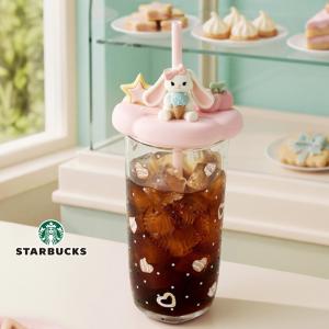 2026新ブランド！保証付 返品OK 海外限定 Starbucks Sweet Dessert Party グラス ストローカップ 500ml スターバックス うさぎ コップ ピンク コールドカップ