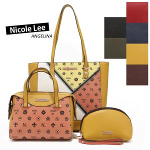 数量限定 NICOLE LEE ニコールリー SET16416  レディース トートバッグ＋ハンドバッグ＋マルチポーチ ３点セット ビーガンレザー ヴィーガン 長財布｜angelina