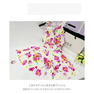 水着 レディース ワンピース 花柄 ボタニカル...の詳細画像2