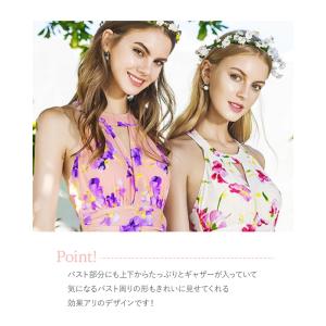水着 レディース ワンピース 花柄 ボタニカル...の詳細画像3