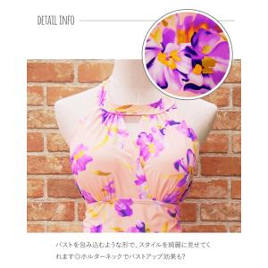 水着 レディース ワンピース 花柄 ボタニカル...の詳細画像5