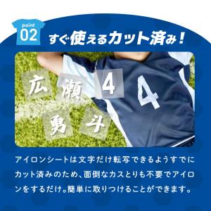 名前シール 背番号 オーダー ゼッケンフロッキ...の詳細画像3