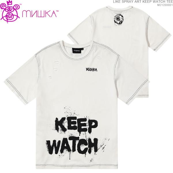 送料無料クーポン配布中/ MISHKA 半袖Tシャツ ミシカ Tシャツ LIKE SPRAY ART...