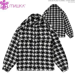 mishka ミシカ オーバーシャツ mishka チェックシャツ CHECK PLAID FLANNEL OVER SHIRT｜angelitta