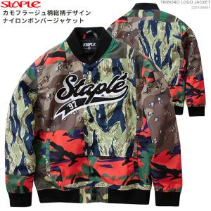 クーポン配布/ STAPLE ボンバージャケット ステイプル ジャケット TRIBORO LOGO JACKET｜angelitta