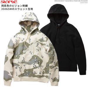 クーポン配布/ STAPLE パーカー ストリート ステイプル プルオーバー BROADWAY WASHED PIGEON HOODIE｜angelitta