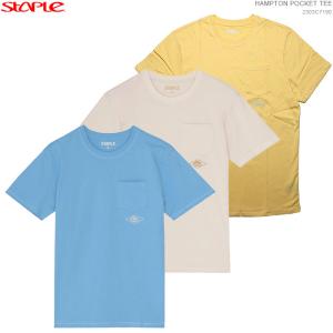 クーポン配布/ STAPLE Tシャツ ステイプル 半袖Tシャツ HAMPTON POCKET TEE/｜angelitta