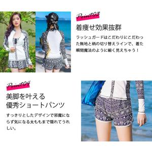 水着 ラッシュガード レディース 4点セット ...の詳細画像5