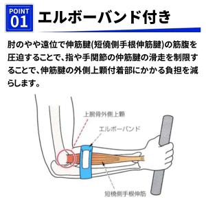 肘サポーター テニス肘 サポーター エルボーパ...の詳細画像4