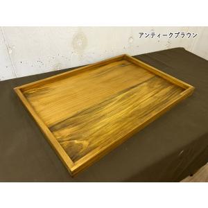 トレイ スクエア型 アンティークブラウン 45...の詳細画像3