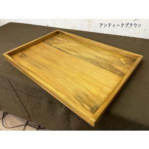 トレイ スクエア型 アンティークブラウン 45...の詳細画像4
