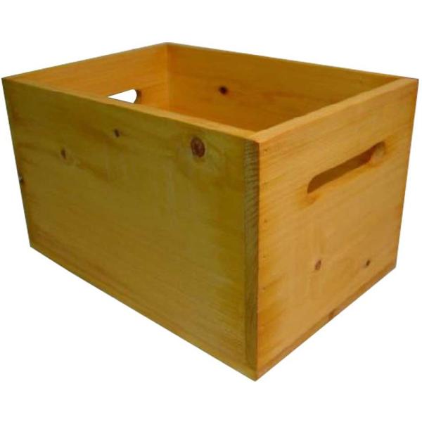 カントリーボックス ウッドボックス 木箱 33×23×20cm ナチュラル 木製 ヒノキ ハンドメイ...