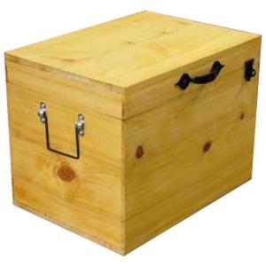 カントリーボックス 掛け金つき 蓋つき 収納箱 35×25×27cm ナチュラル 木製 ヒノキ ハンドメイド 受注製作｜angelsdust