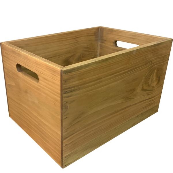 カントリーボックス ウッドボックス 収納箱 アンティークブラウン 33×23×20cm 木製 ヒノキ...