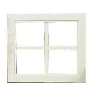 カフェ窓 ウッドフレーム 木製 ひのき 窓枠 ガラスが入っていないウィンドウフレーム