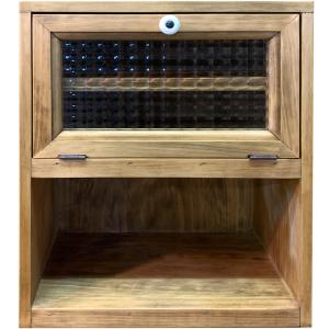 スパイスラック 木製 ひのき カントリーハート 三段ラック 収納棚