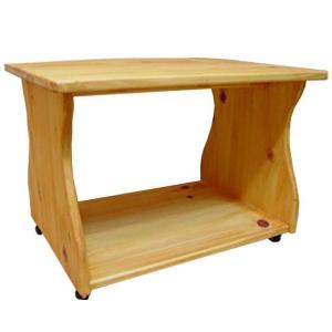 テーブル 木製 ひのき ミニテーブル ナチュラル サイドテーブル パソコンテーブル キャスター付き 57×44×44cm 受注製作｜angelsdust