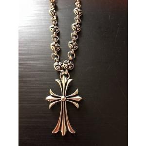 クロムハーツ好きに 定価12800円【激安】豪華クロスチェーンネックレス