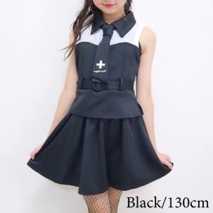 ダンス衣装 チア 衣装 黒 くろ キッズ 女の子 子供服 セットアップ キャンディエンジェル ブラック M 130cm｜angelsrobe