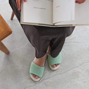 つま先の開いた 涼しいリネン スリッパ 春夏 ...の詳細画像1