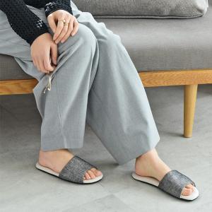 つま先の開いた 涼しいリネン スリッパ 春夏 ...の詳細画像2