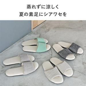 つま先の開いた 涼しいリネン スリッパ 春夏 ...の詳細画像4