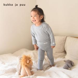 キッズ リブ パジャマ 長袖 上下セット 80-110cm／kukka ja