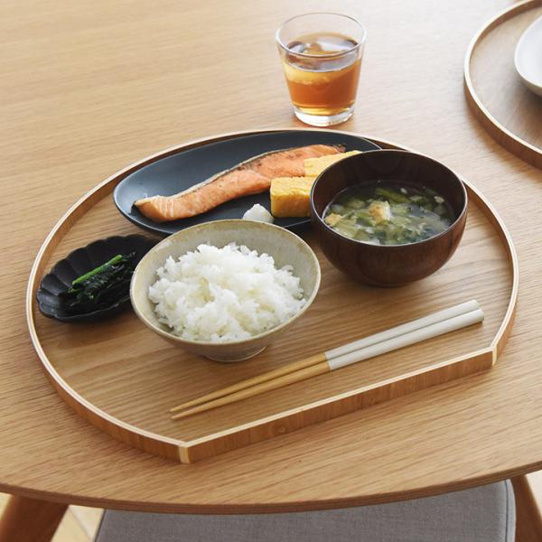 お盆 36cm 半月膳 半月盆 天然木 カフェ トレー おしゃれ 和風 洋風 北欧風 雛祭り 来客用...