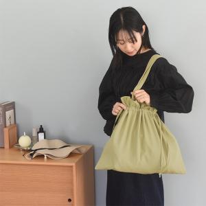 巾着サブバッグ 巾着バッグ 巾着ショルダーバッ...の詳細画像1