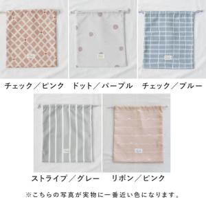 オリジナル柄 巾着袋 大 体操着袋 入園準備 ...の詳細画像3