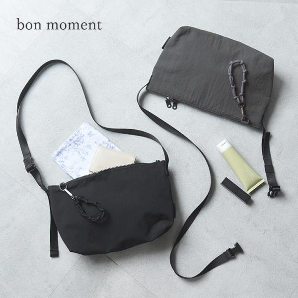 ショルダーバッグ 軽い 撥水 bon moment すっきり見えて整頓上手 着脱らくらく 軽量 ハン...