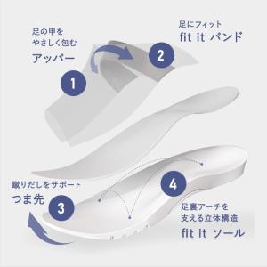 足裏アーチを支える フィットするスリッパ 室内...の詳細画像5