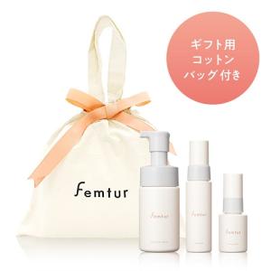 ギフトバック無料&送料無料 ご友人や自分へプレゼントに フェムチャー デリケートゾーンプレミアムケア コットンバッグ付きセット｜angfa