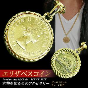 Penny a 18kgpコインネックレス エリザベスコイン イギリス通貨 Penny a 18kgpコインネックレス エリザベスコイン イギリス通貨